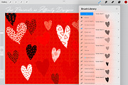 Graphic Hearts Procreate/Affinity, a Brush Add-On by DeloresArt (Thumbnail 15 of 15)