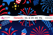 4th of July Fireworks SVG, an Object Graphic by PolpoDesign (Thumbnail 4 of 4)