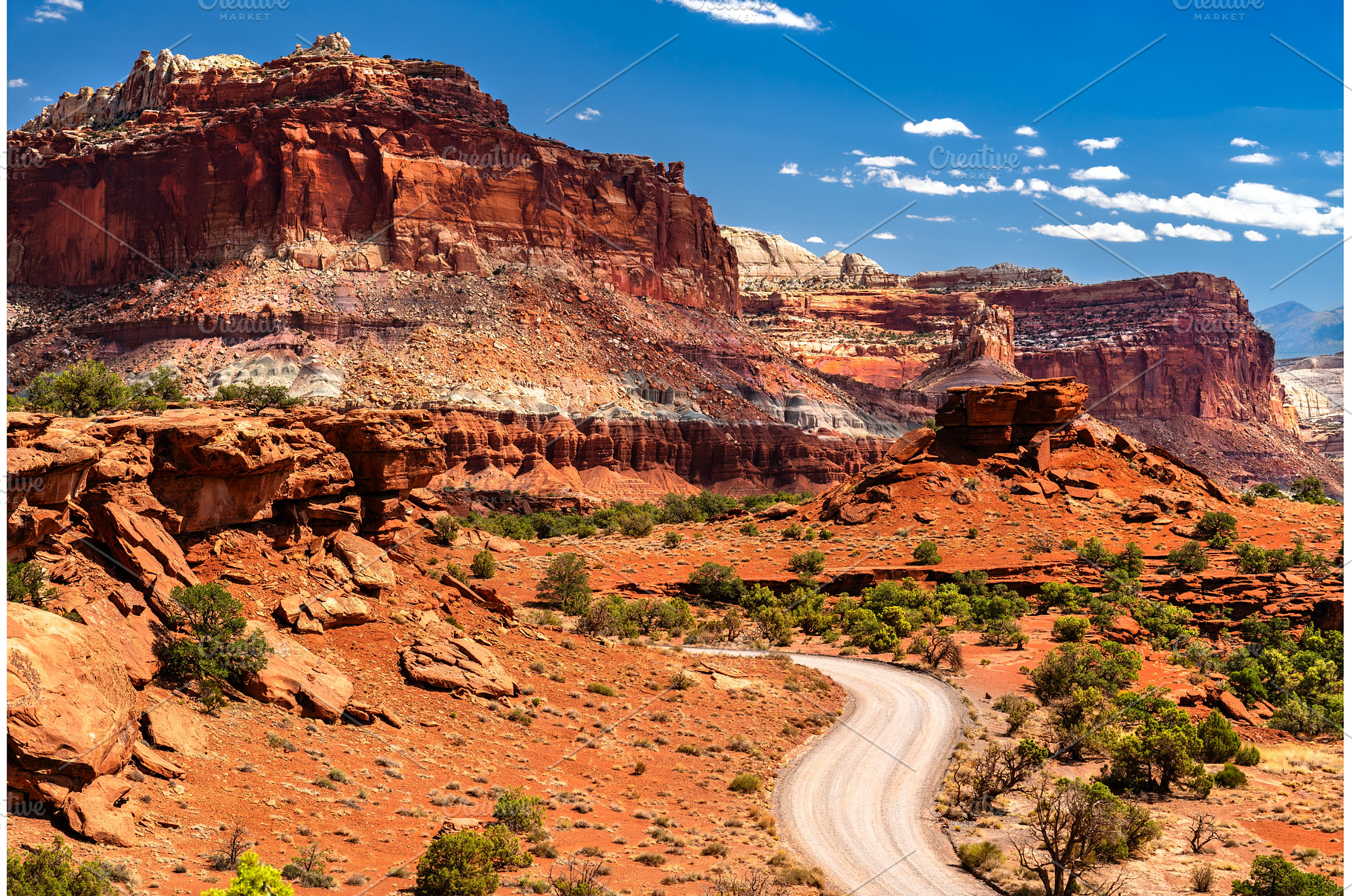 Goosenecks Road from Panorama Point, a Nature Photo by Leonid Andronov