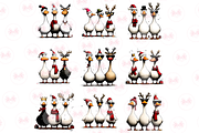 Christmas Geese Clipart, an Illustration by Markicha Art (Thumbnail 6 of 6)