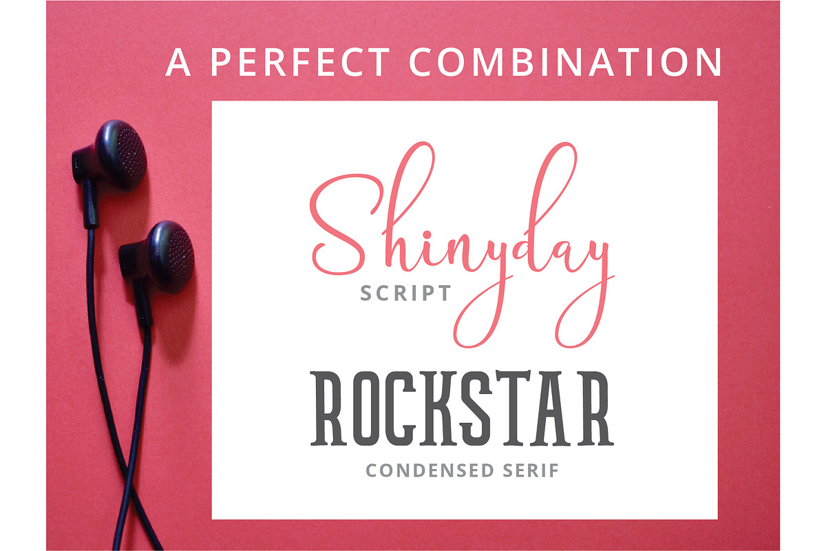 Shinyday & ROCKSTAR font duo preview 3