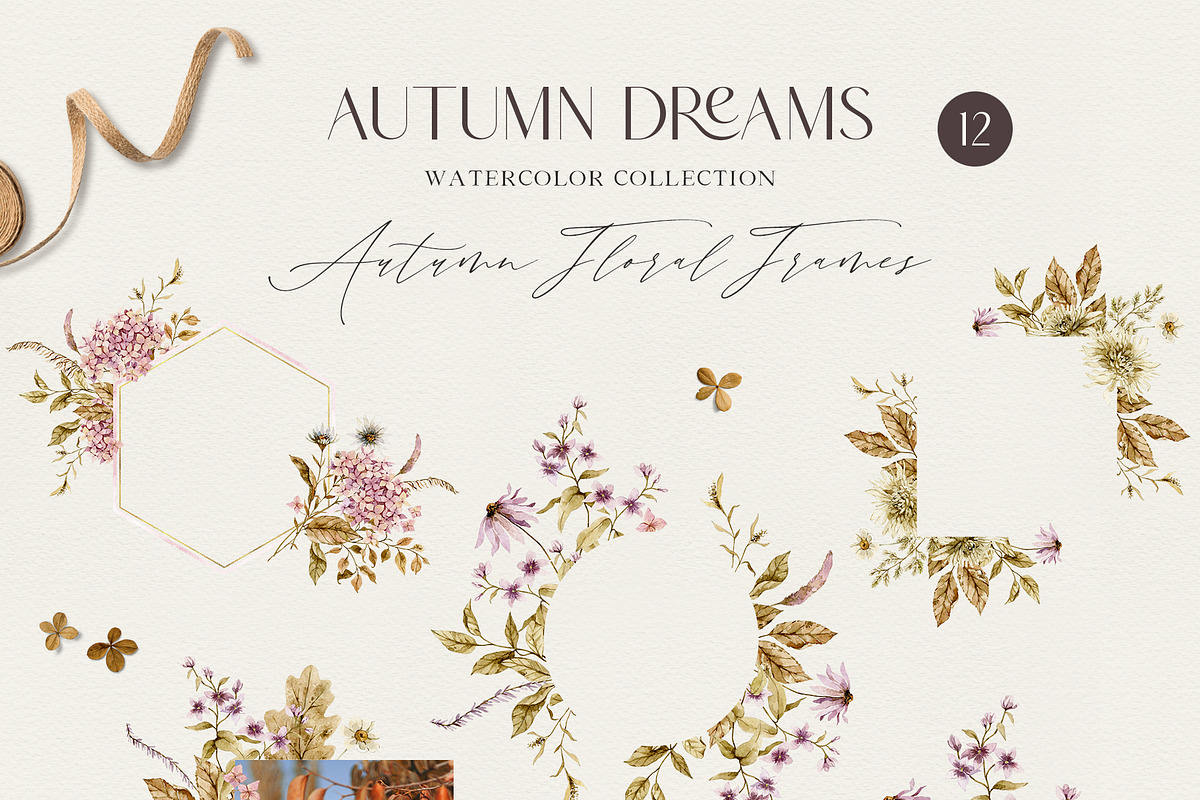 AUTUMN DREAMS watercolor collection, a Seasonal Illustration by long summer (Photo 14 of 18)