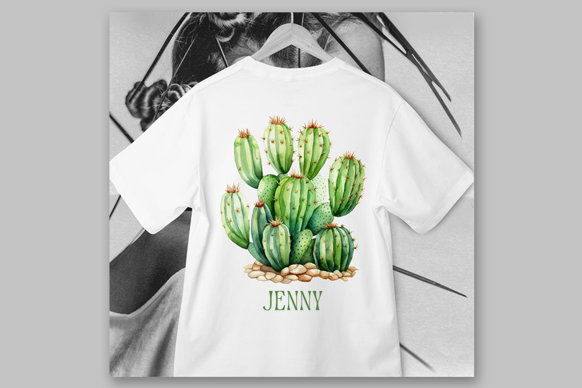 Watercolor cactus Clipart Succulent, a Decorative Illustration by LeCoqDesign (Photo 5 of 5)