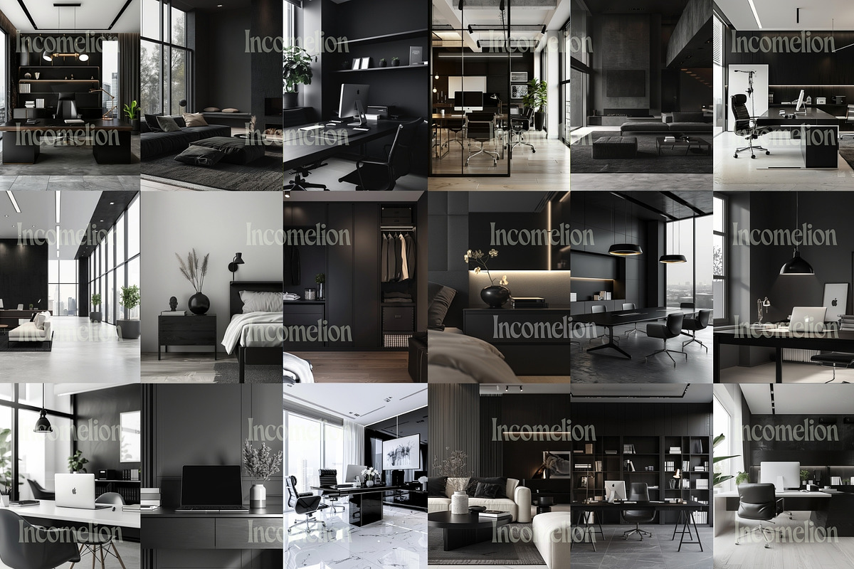 100 Black Aesthetic Home & Office, an Arts & Entertainment Photo by Incomelion (Photo 6 of 7)