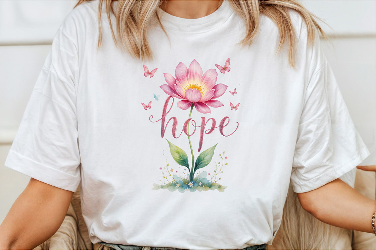 Hope Floral PNG, an Illustration by DreamCafeArt (Photo 2 of 7)
