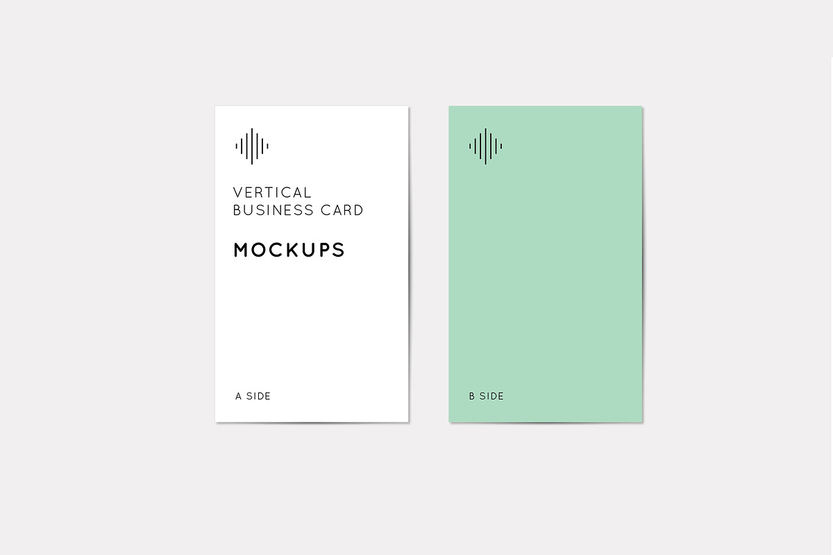 Vertical Business Card Mockups, a Print Template by Wild Ones (Photo 4 of 5)