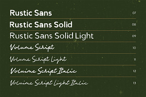 Rustic - 13 Handcrafted Fonts