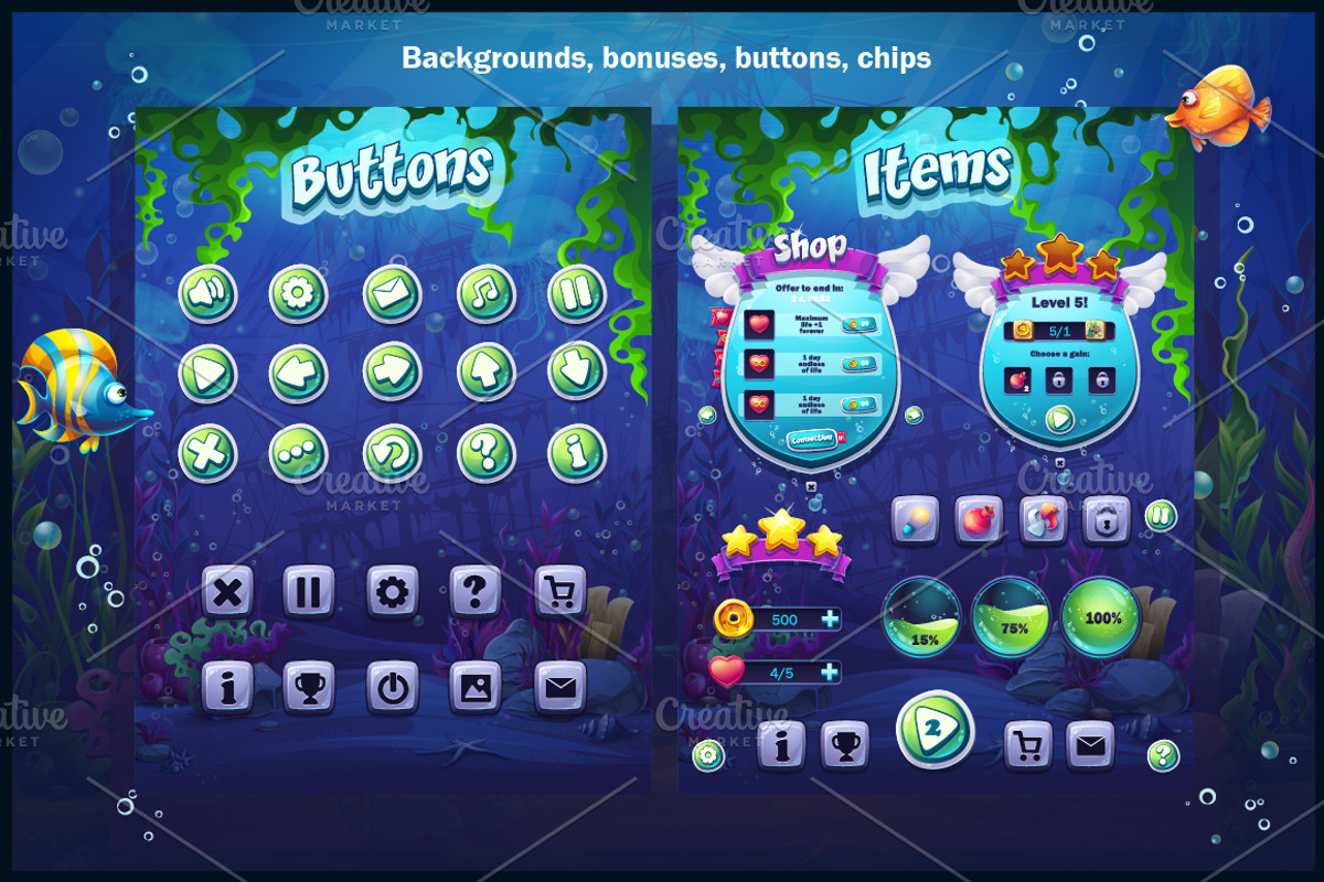Fish world mach 3 for tablets, an Animal Illustration by Nearbirds (Photo 8 of 9)