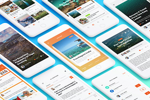 Social Mobile App UI Kit