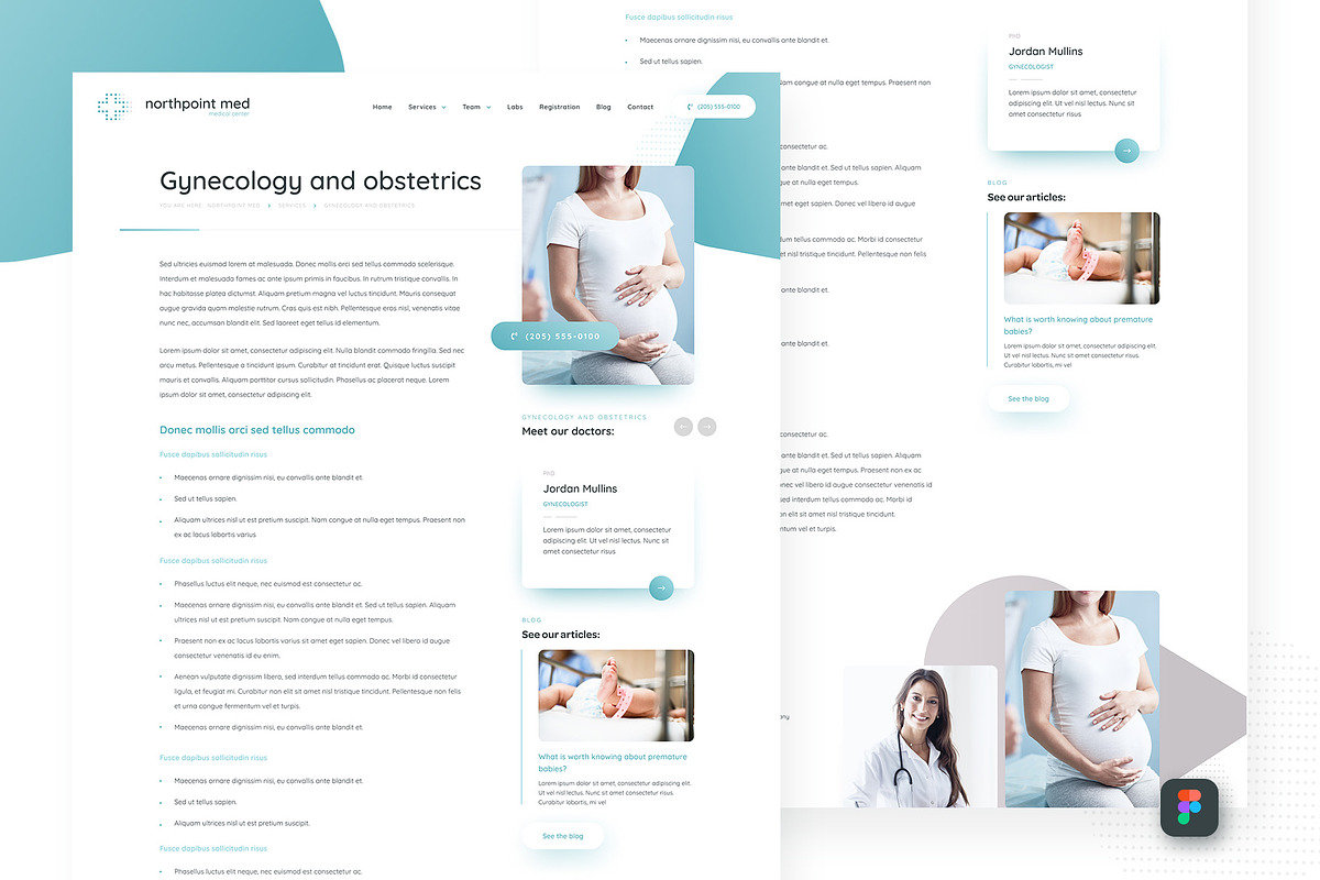 Medical Figma UI Templates, an UI Kit Template by FreshPixels (Photo 5 of 14)