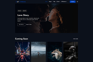 AT Cinema Onepage WordPress Theme