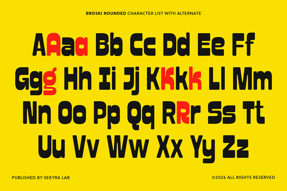 Broski - Contras Display Sans Font, a Sans Serif Font by Sekyra Lab (Photo 3 of 15)
