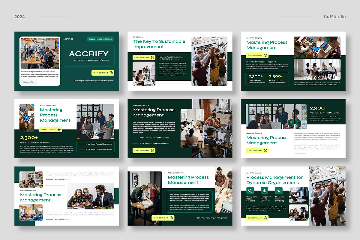 Process Management Keynote Template, a Presentation Template by fluffstudio (Photo 2 of 4)