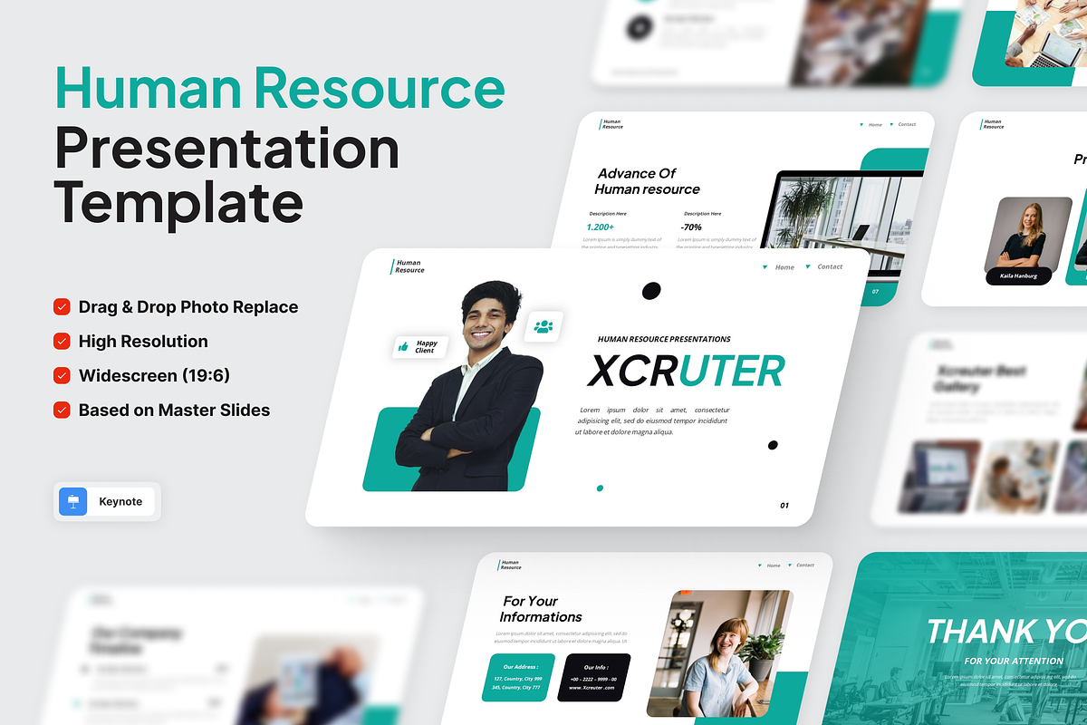 Xcreuter - Human Resource Keynote, a Presentation Template by SquidPixey (Photo 1 of 6)