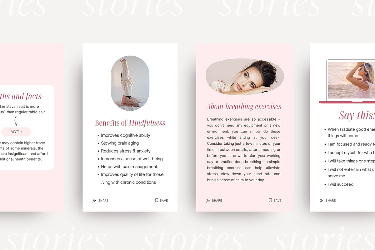 Health & Wellness templates, a Social Media Template by LiliesandBerries (Photo 12 of 21)