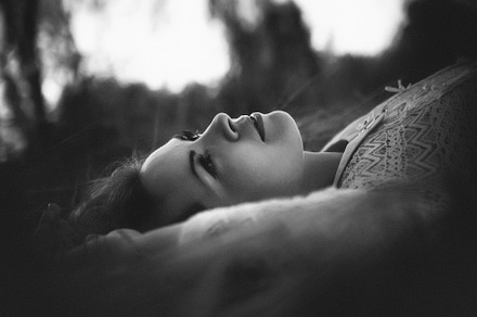 Blackwhite photo portrait of a girl stock photo containing girl and summer