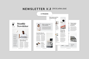 Newsletter Bundle MS Word & Indd