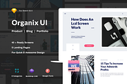 Organix UI Template, a Landing Page Template by kohalov (Thumbnail 1 of 6)