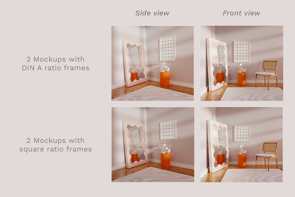 Frame Mockups For Prints DIXIE, a Household Mockup by Bonumo (Photo 4 of 11)