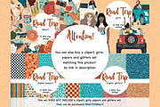 Road Trip Clipart | Desert Scene, a Seasonal Illustration by GlamArtZhanna (Thumbnail 3 of 3)