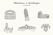 La Dolce Vita Hand-Draw Collection, an Object Illustration by NatalieArtShop (Thumbnail 10 of 14)
