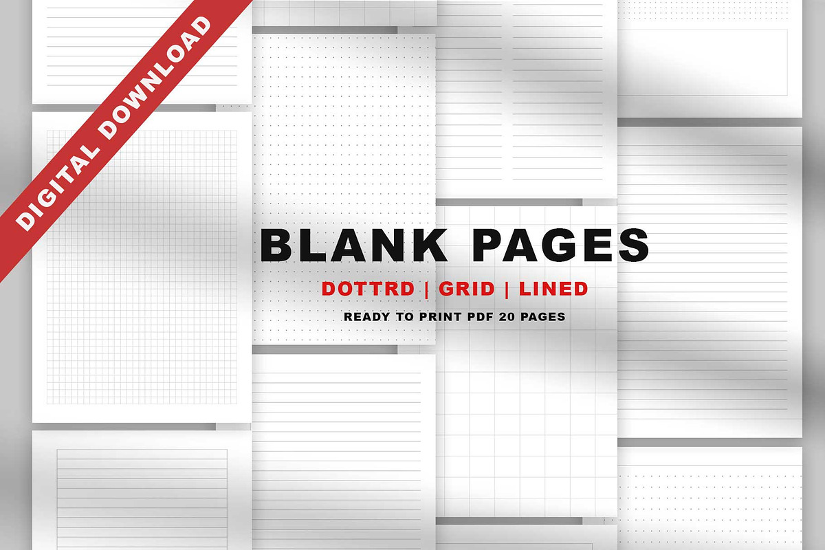 Digital Notebook Template | Notes, a Stationery Template by Design Zone (Photo 1 of 5)