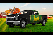 2020 Chevy Silverado PSD mockup, a Graphic by mockupdepot (Thumbnail 2 of 3)