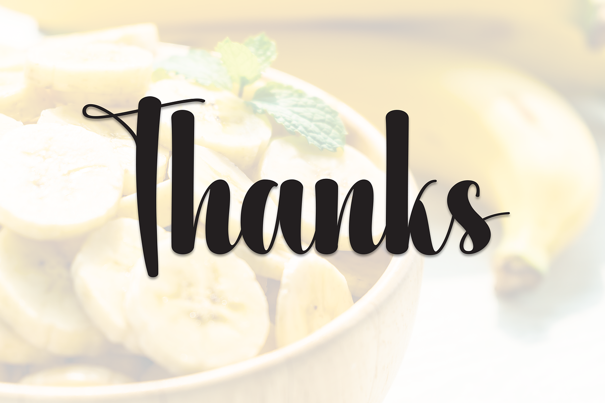 Yellow Banana | Script Font, a Handwritten Font by Scratchones (Photo 8 of 8)