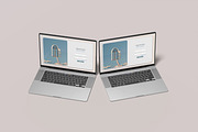 Macbook Mockup Set | 25 PSD files, a Mac Mockup by rahmatmoscae (Thumbnail 13 of 26)