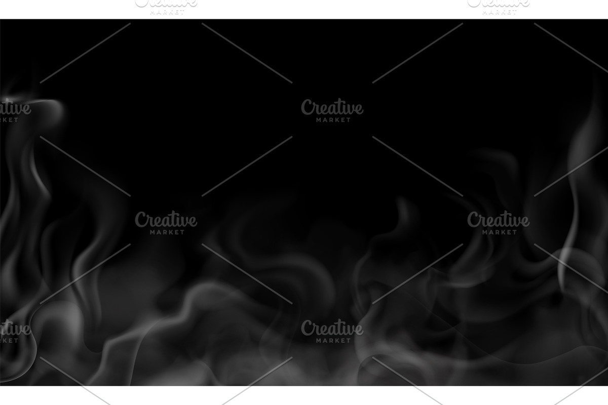 Smoke background. Fog or smoke, an Illustration by Frogella