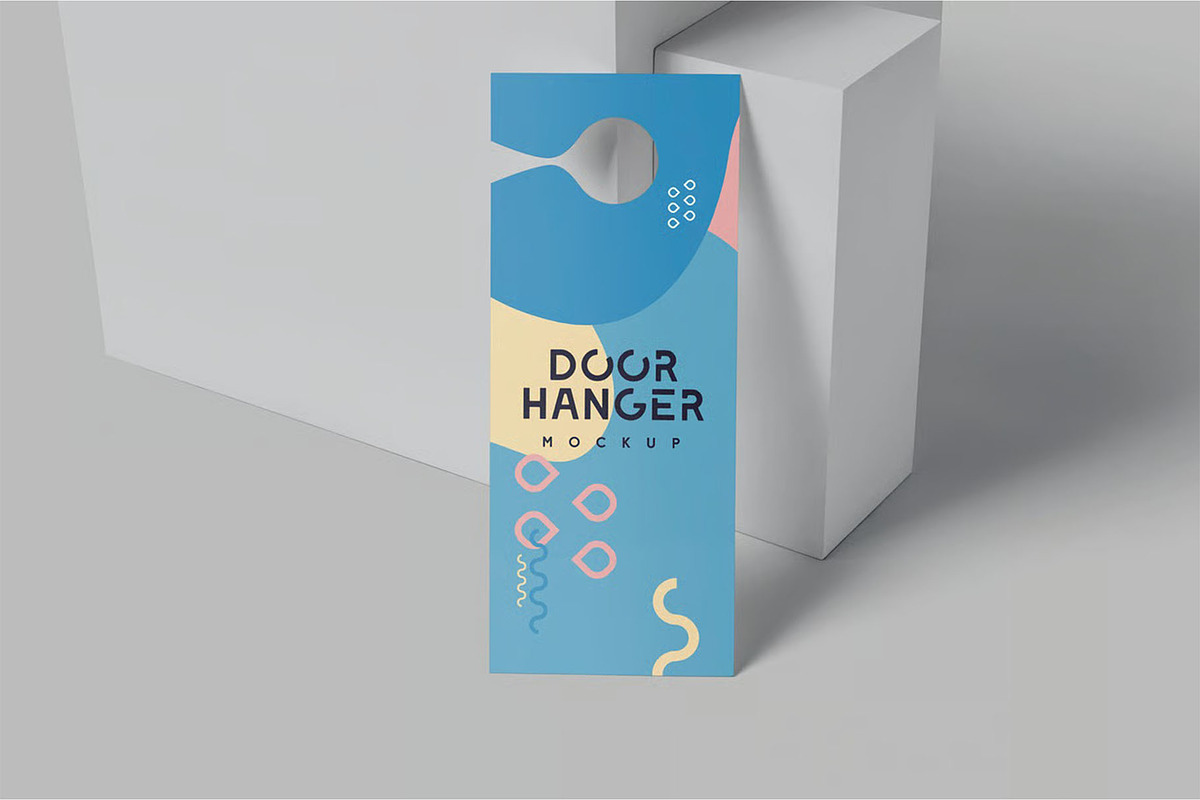 Door Hanger Mockup Templates, an Advertising Mockup by megostudi0 (Photo 5 of 7)
