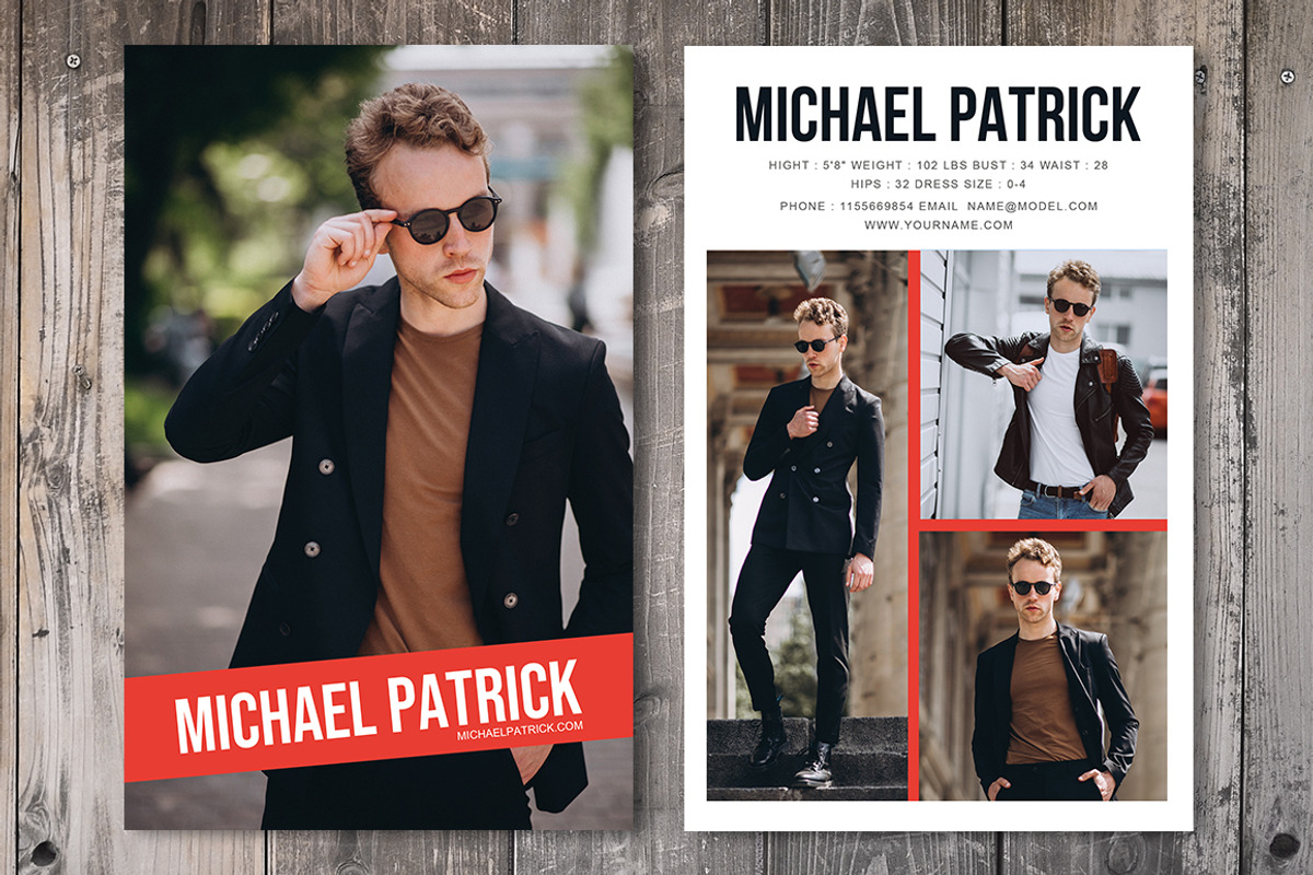 Modeling Comp Card V20, a Card Template by Madhabi Studio