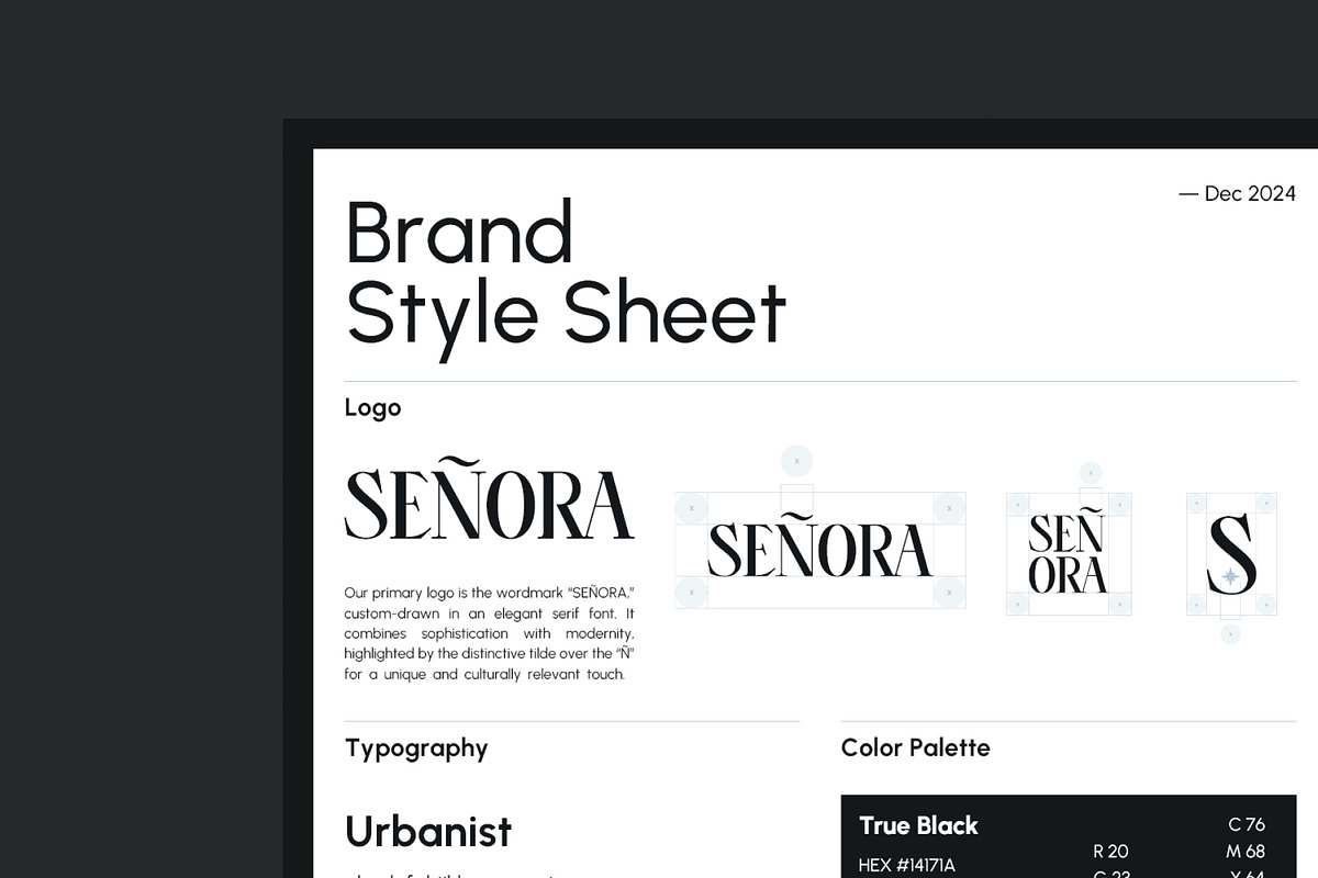 Senora - Brand Guidebook Template, a Branding & Logo Template by Hamdi Designs (Photo 10 of 12)