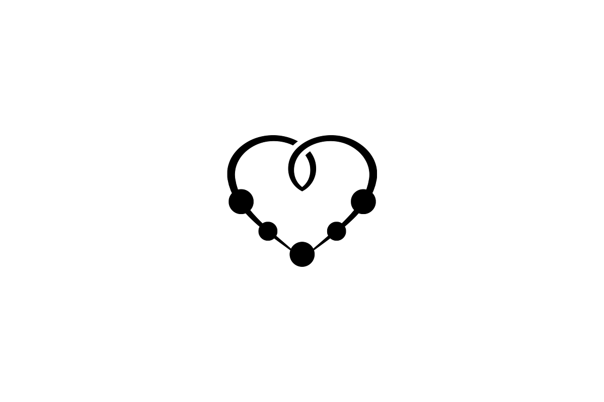 Minimalist Heart Beads Logo, a Branding & Logo Template by Luxury Logos (Photo 3 of 4)