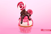 Cake, cupcakes, donuts, vector icons, an Icon by Allevinatis Studio (Thumbnail 3 of 9)