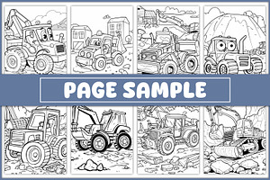 Construction Vehicles Coloring Pages