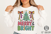 Christmas Tree Png, Merry & Bright, an Illustration by Designking (Thumbnail 2 of 6)