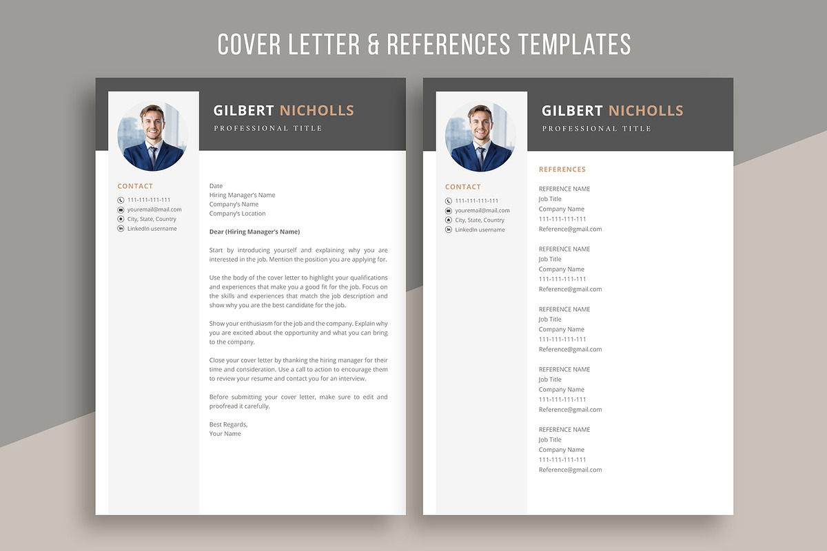 Professional Resume for word, a Resume Template by aivos (Photo 5 of 7)