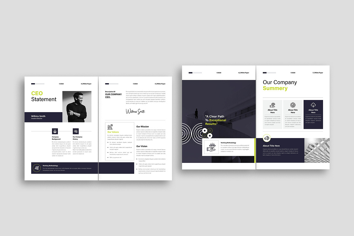 White Paper Template, a Brochure Template by NorthPeak (Photo 5 of 13)