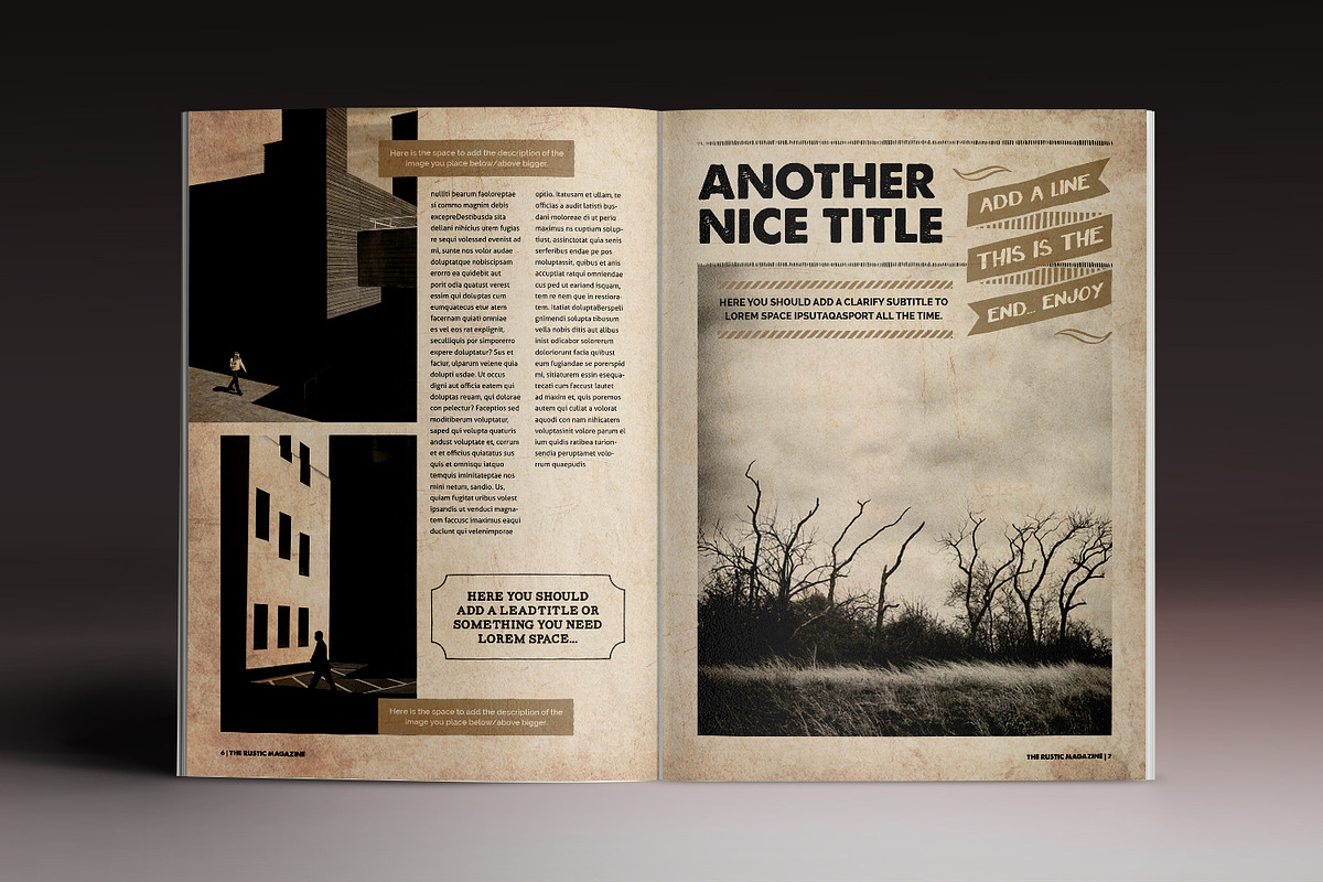 The Rustic MGZ, a Magazine Template by Luuqas Design (Photo 3 of 15)