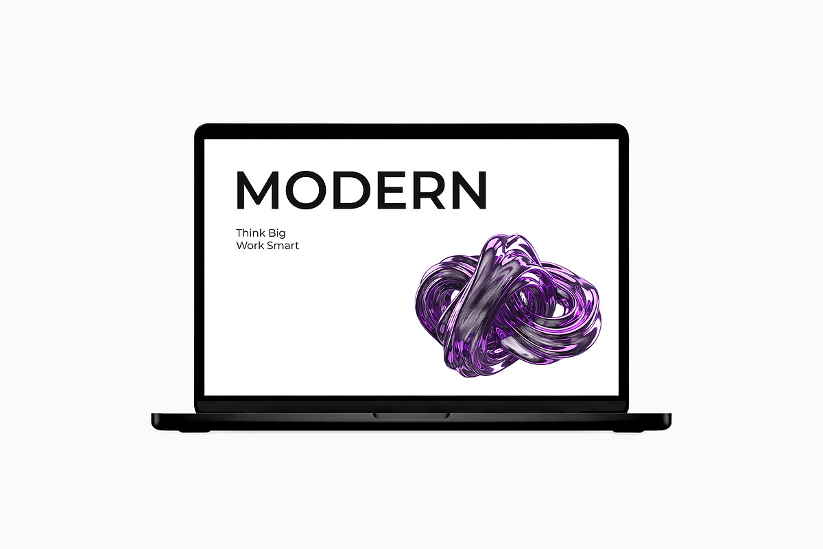 Laptop Screen Mockup PSD Template, a Mac Mockup by graphypix (Photo 1 of 4)