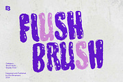 Flush Brush; Brush Display Font, a Script Font by Eko Bimantara (Thumbnail 1 of 6)