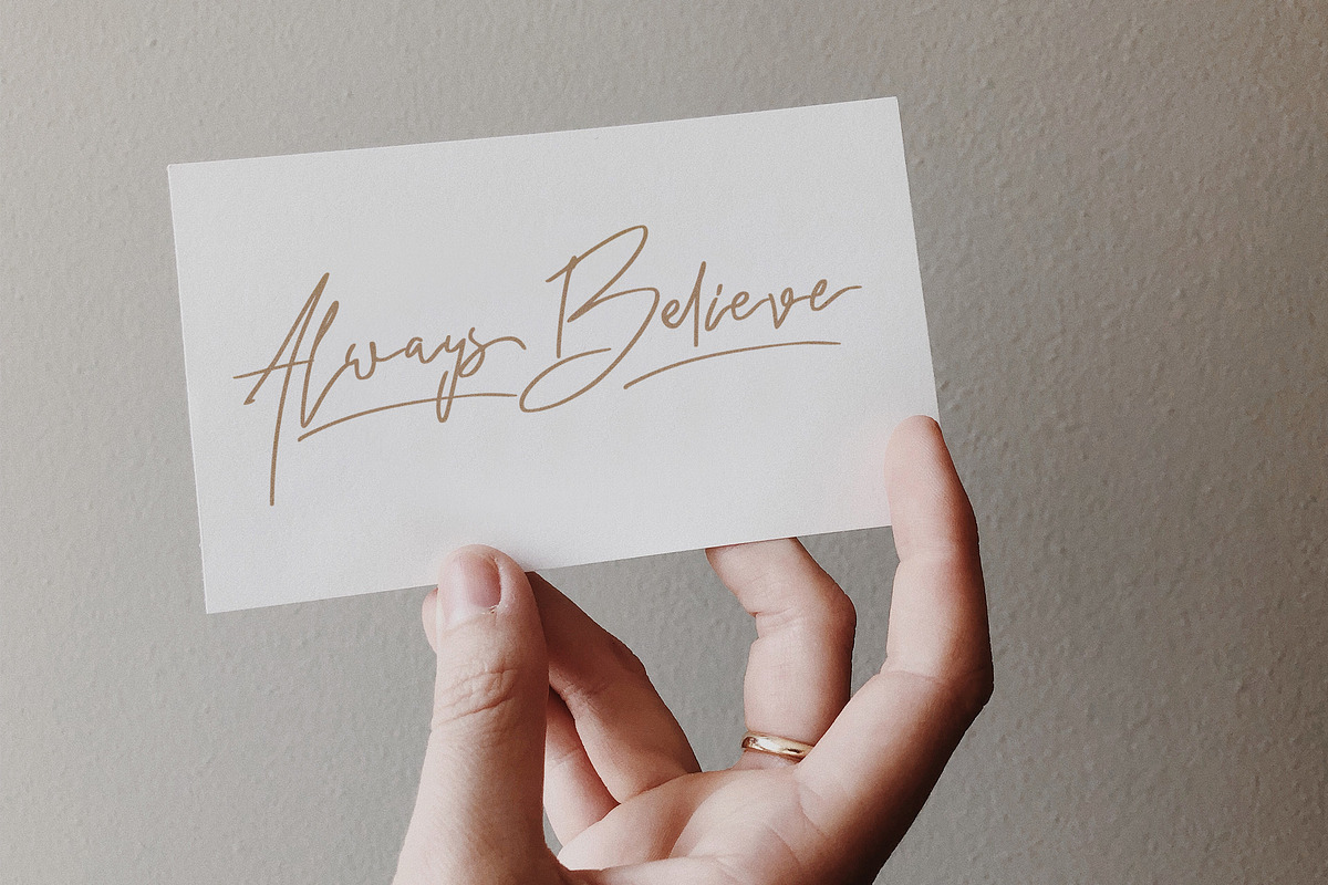 Rindu Alam - Signature Script Font preview 2
