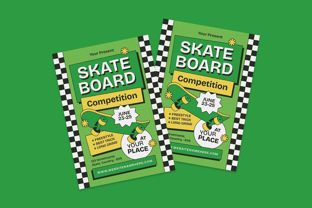 Skateboard Competition - Flyer