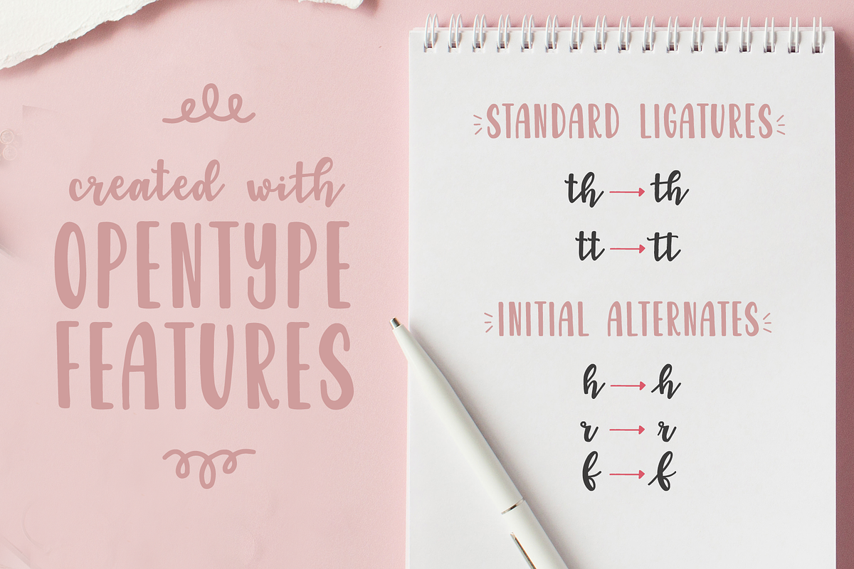 Garden Fancy Font Duo with Extras preview 6