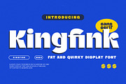 Kingfink - Modern Display Sans Serif, a Sans Serif Font by Typeformers (Thumbnail 1 of 5)