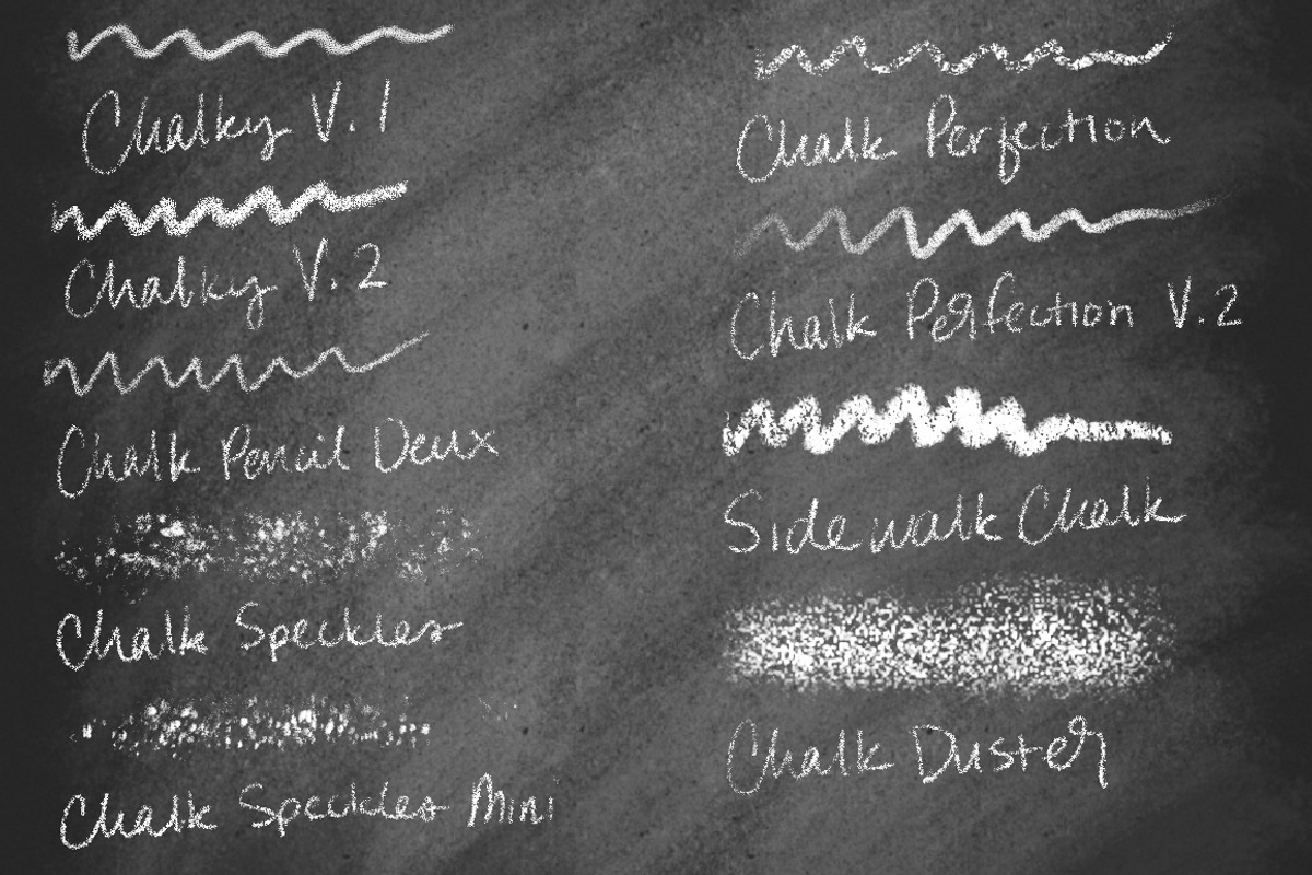 Chalk Brushes for Procreate, a Brush Add-On by studio.pancz (Photo 5 of 7)