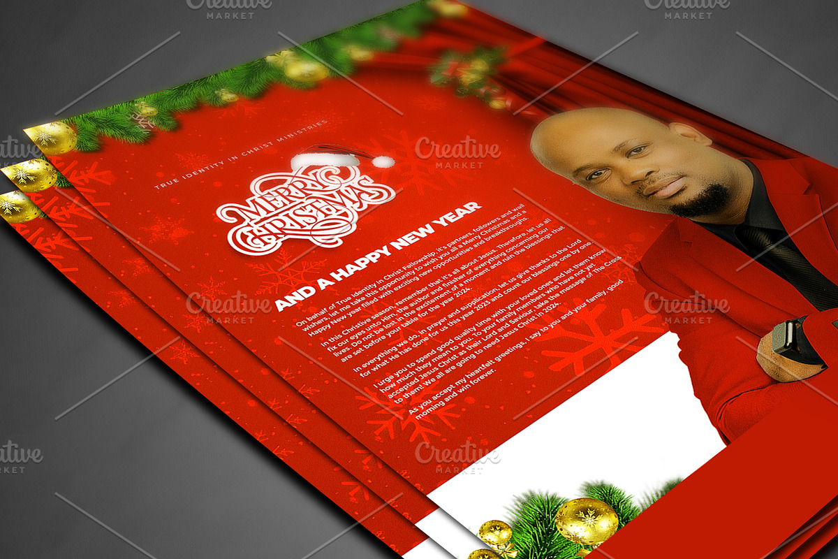 Christmas Church Flyer Template preview 3