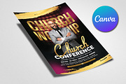 Church Worship Flyer Canva, a Social Media Template by Design Up (Thumbnail 3 of 3)