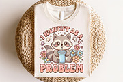Funny Raccoon Identify As a Problem, a Seasonal Illustration by CraftArtStudio (Thumbnail 4 of 4)